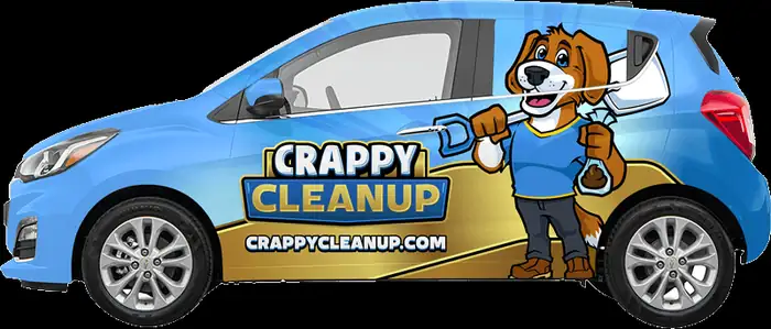 Crappy Cleanup service trucks lined up